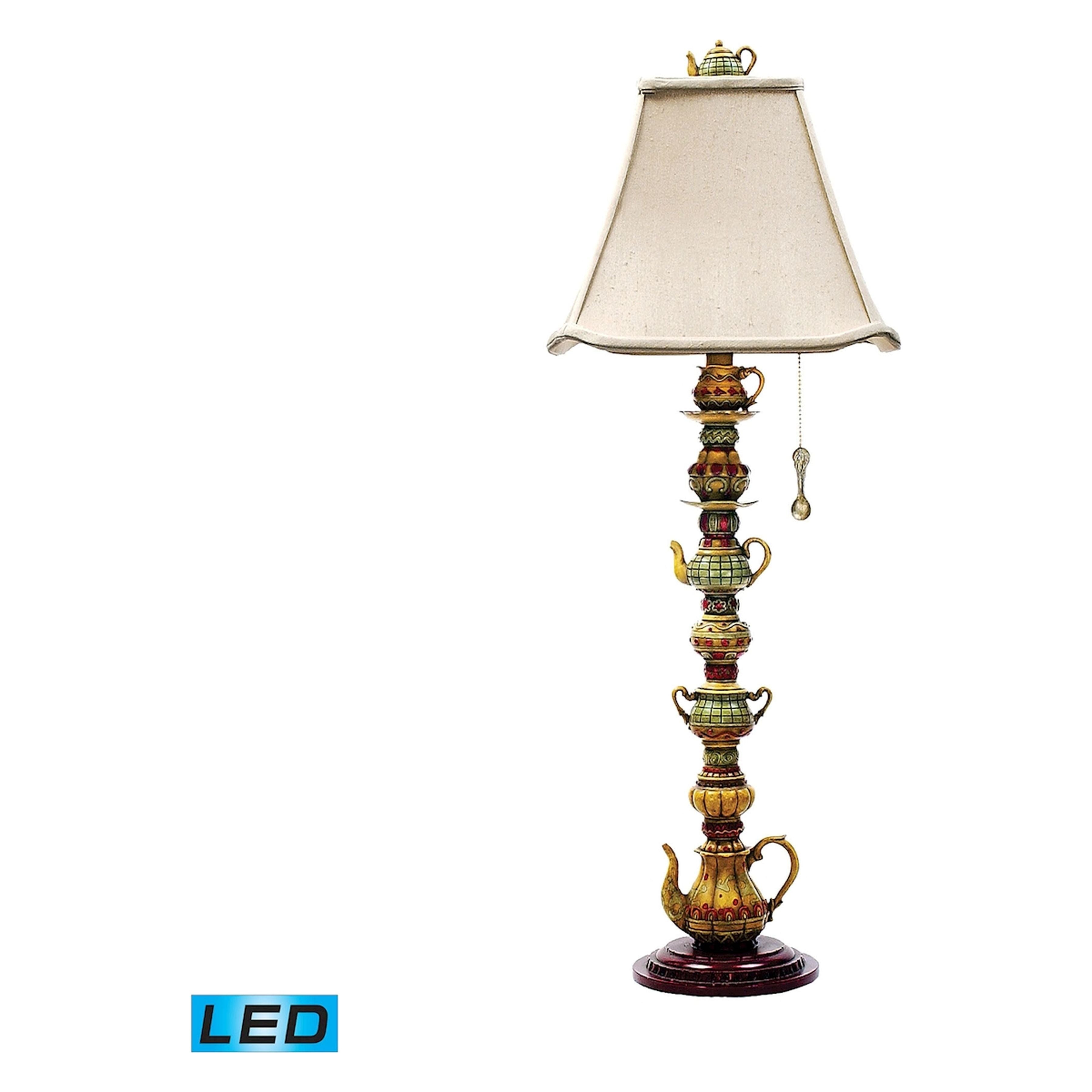 Tea Service 35" High 1-Light Table Lamp