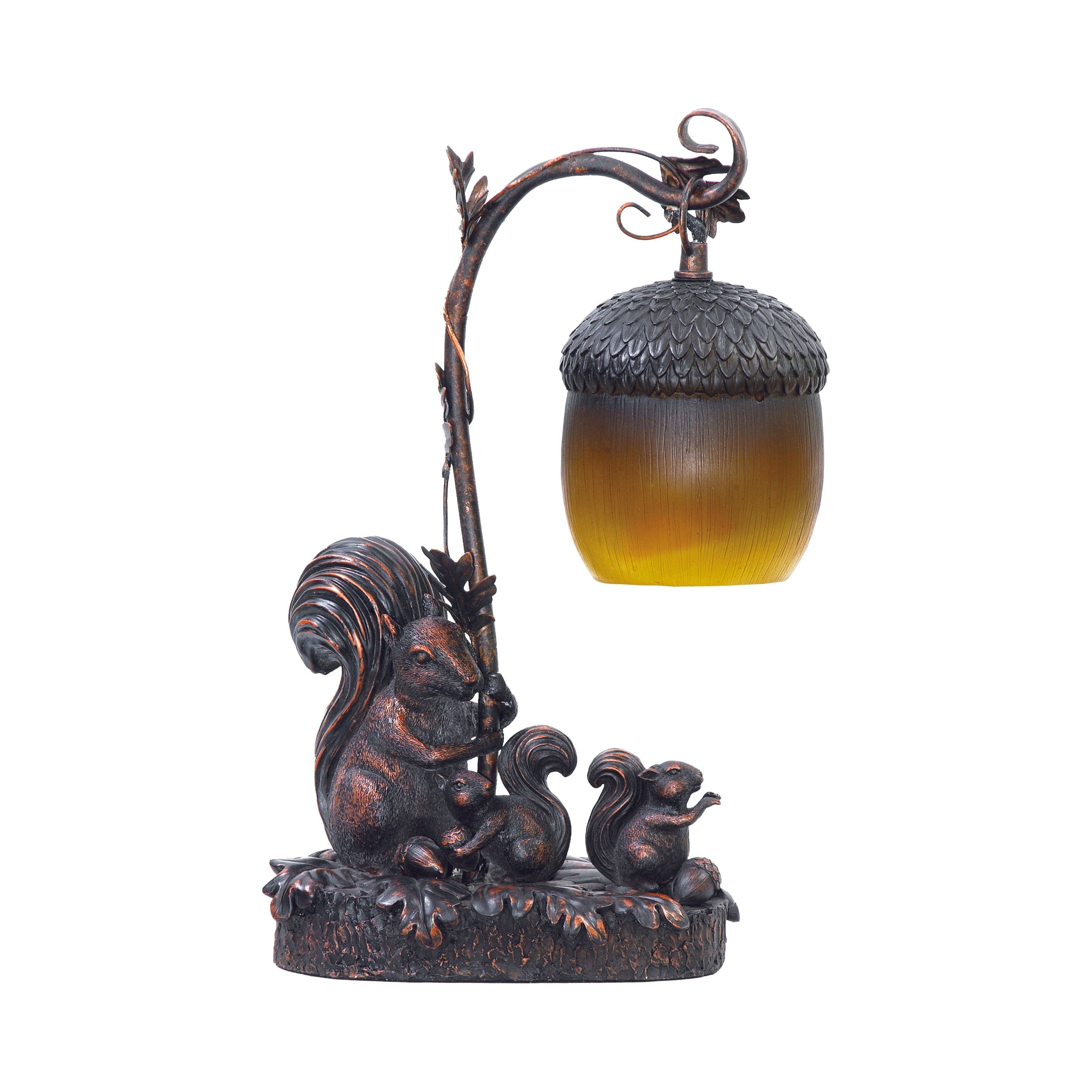 Squirrel Acorn Light 14.5" High 1-Light Table Lamp