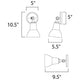 Spots 1-Light Outdoor Wall Mount