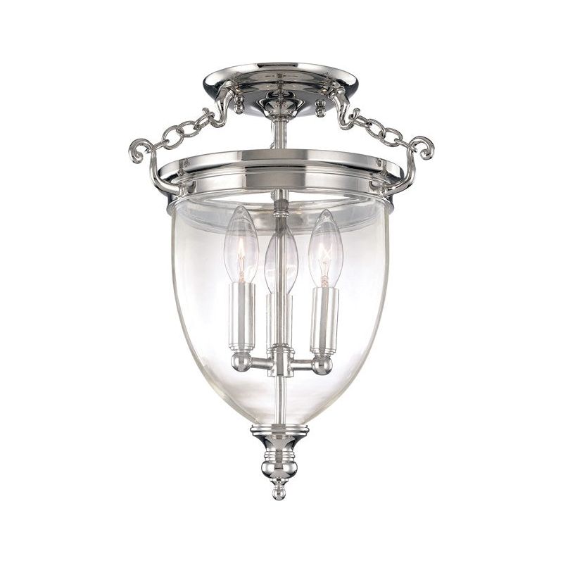 Hanover 3-Light Semi Flush