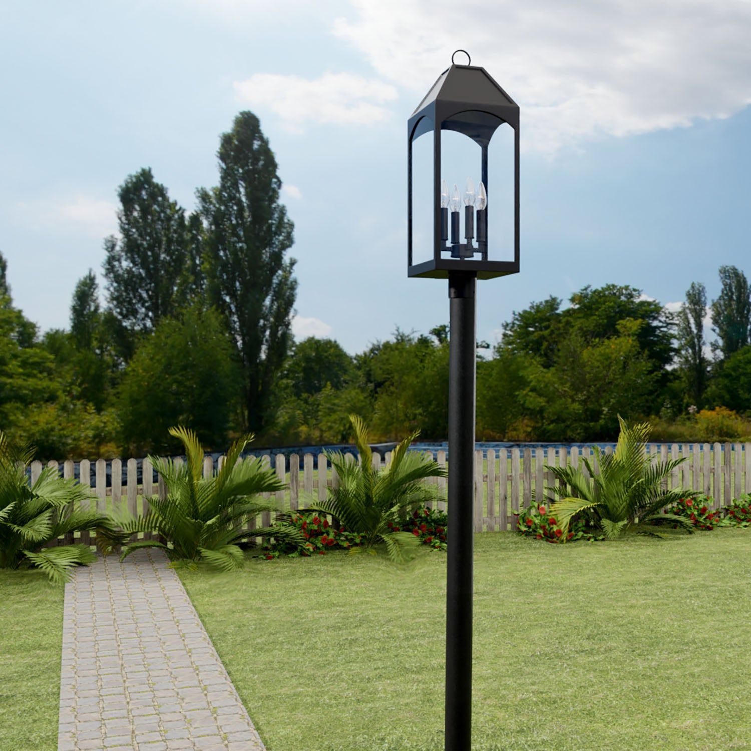 Burton 4-Light Outdoor Post Lantern