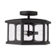 Walton 3-Light Outdoor Semi Flush Mount