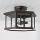 Walton 3-Light Outdoor Semi Flush Mount