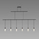 Suspenders 48" 2-Tier Linear with Crystal Teardrop Luminaires