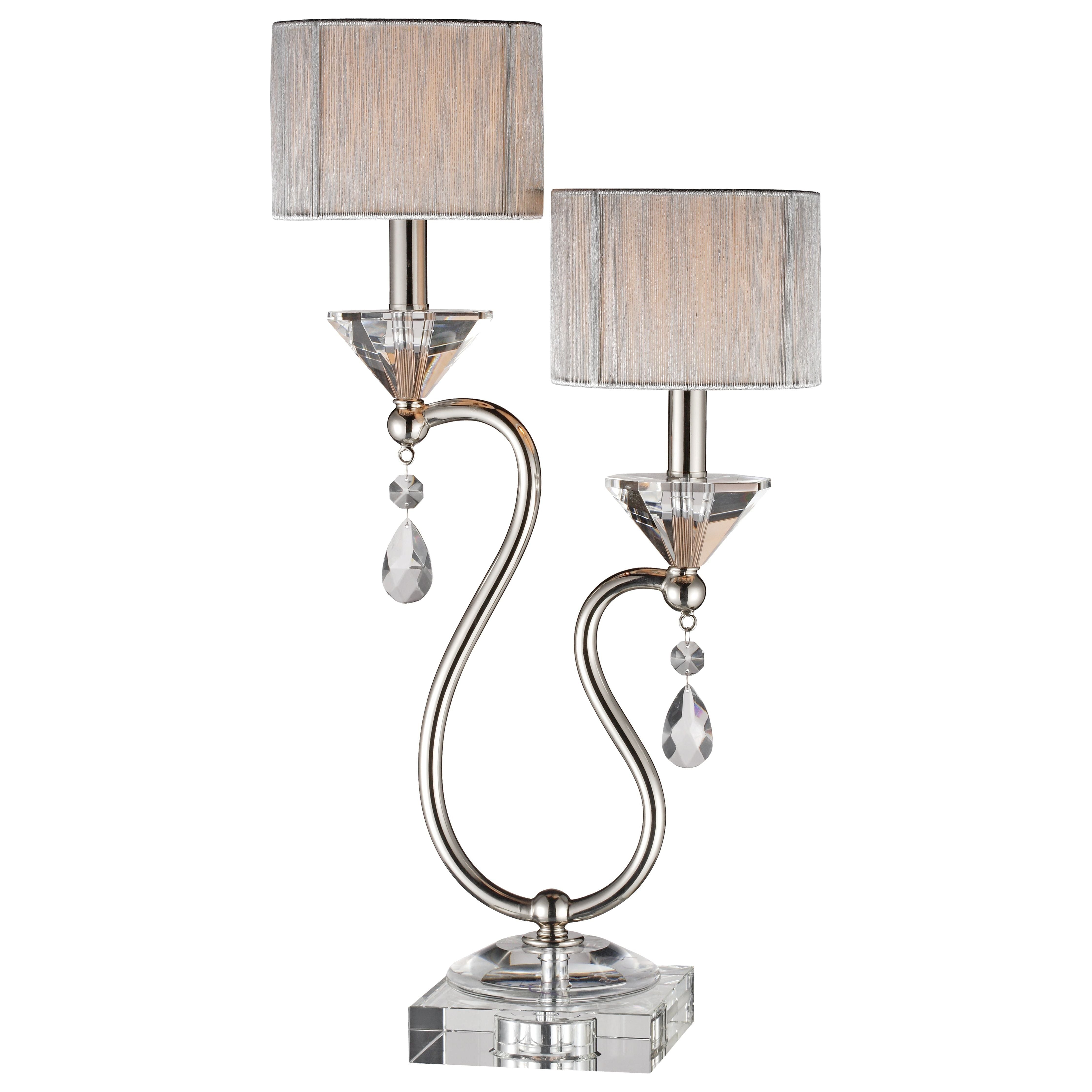 Krystal 23.5" High 2-Light Table Lamp