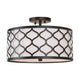 Felicia 3-Light Semi Flush Mount