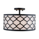 Felicia 3-Light Semi Flush Mount