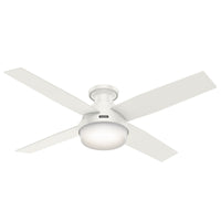 Dempsey Low Profile Fan with Light 52"