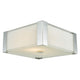 Urban 2-Light Square Flush Mount