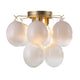 Globo 4-Light Semi-Flush Mount