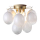 Globo 4-Light Semi-Flush Mount