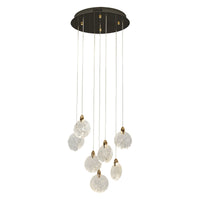 Snowflake 7-Light LED Chandelier