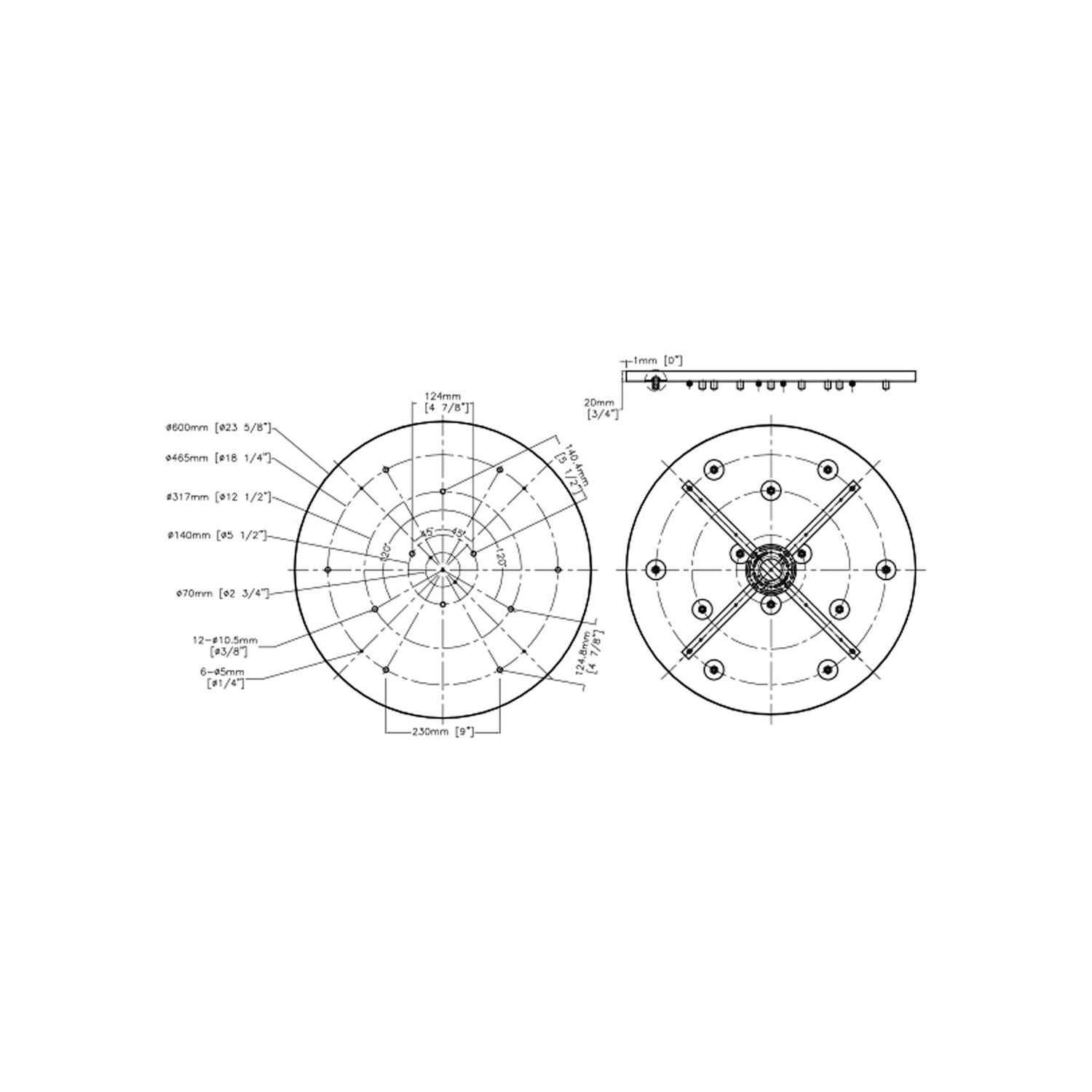 Nova 12-Port Round Canopy