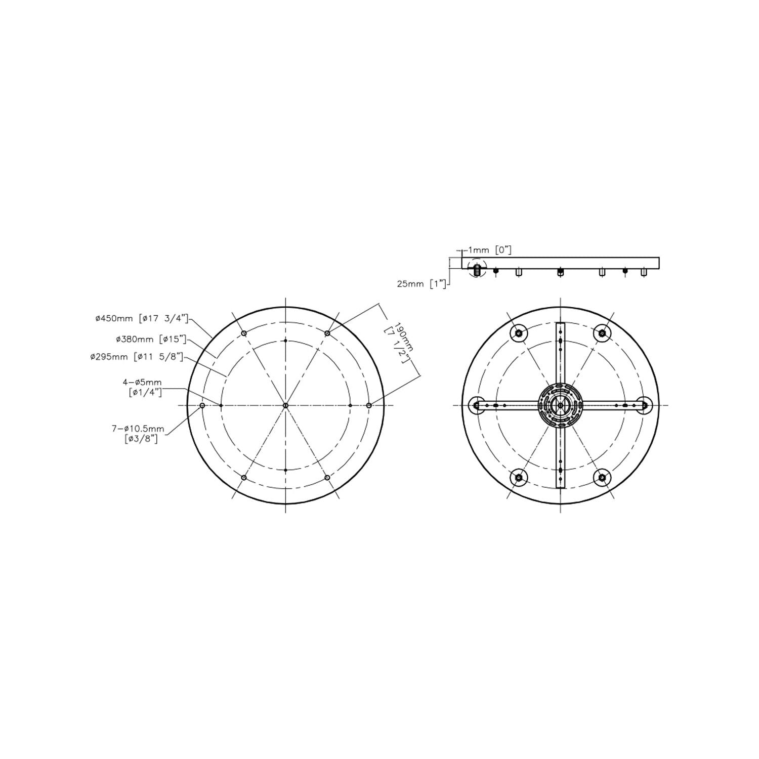 Nova 7-Port Round Canopy