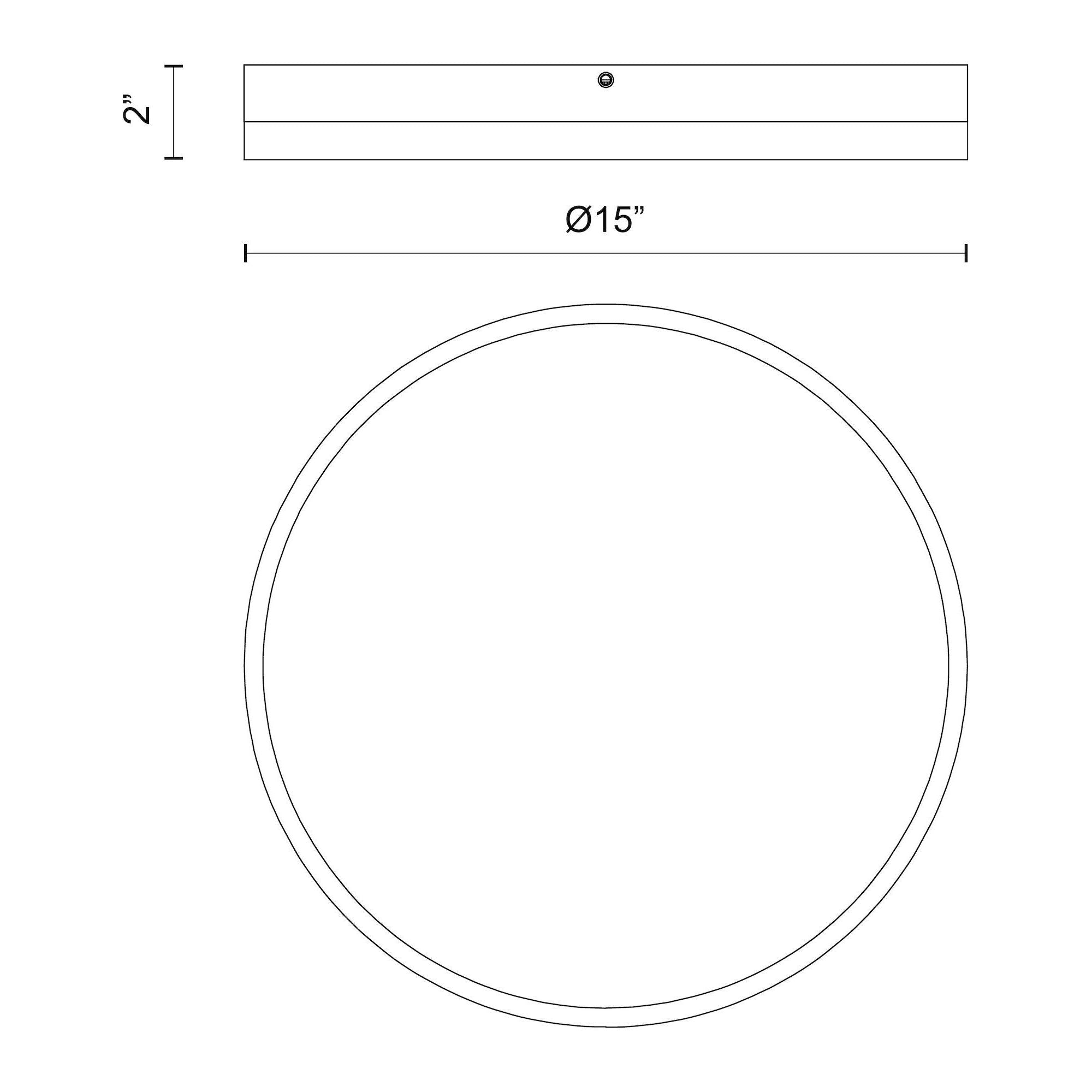 Adelaide 15" LED Flush Mount