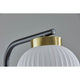 Textured Glass Floor Lamp