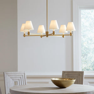 Visual Comfort Studio Collection - Paisley Six Light Large Chandelier - Lights Canada