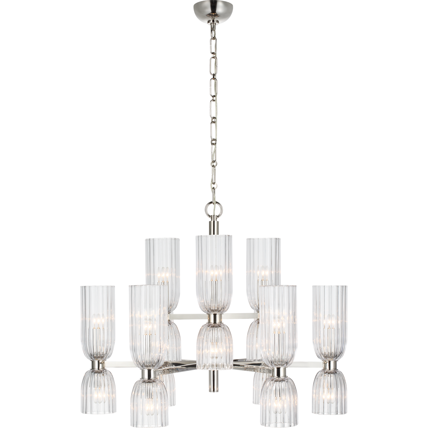 Asalea Medium Two-Tier Chandelier