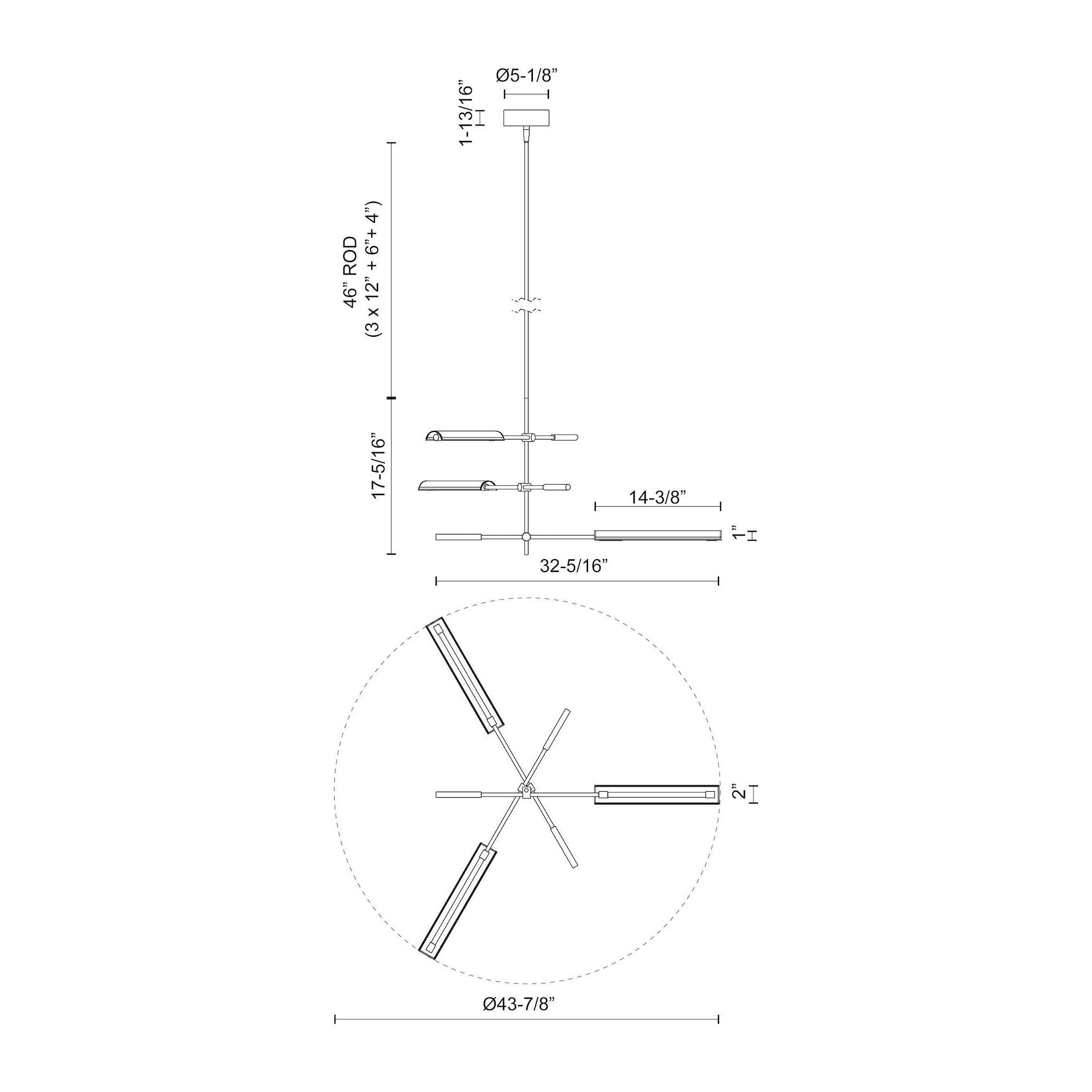 Astrid 3-Head LED Multi Pendant