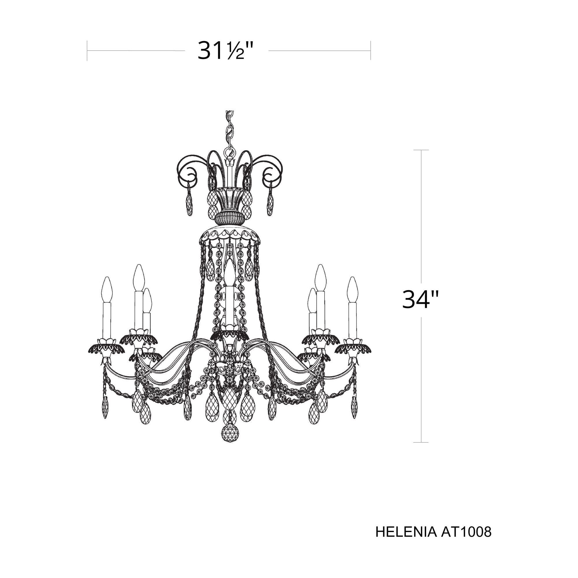 Helenia 8-Light Chandelier