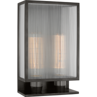 York 16" Double Box Outdoor Sconce