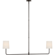 Go Lightly 54" Two Light Linear Chandelier