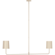 Go Lightly 54" Two Light Linear Chandelier