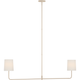 Go Lightly 54" Two Light Linear Chandelier