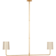 Go Lightly 54" Two Light Linear Chandelier