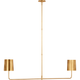 Go Lightly 54" Two Light Linear Chandelier