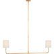Go Lightly 54" Two Light Linear Chandelier