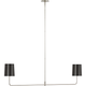 Go Lightly 54" Two Light Linear Chandelier