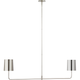 Go Lightly 54" Two Light Linear Chandelier