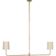 Go Lightly 54" Two Light Linear Chandelier