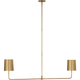 Go Lightly 54" Two Light Linear Chandelier