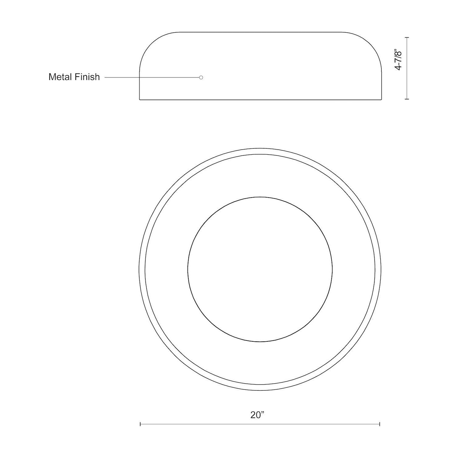 Beacon 20" Flush Mount