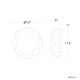 Carat 13" LED Flush Mount
