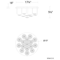 Tamara 19" LED Flush Mount