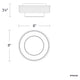 Zircle 8" LED Flush Mount