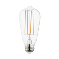 4W LED E26 ST58 Dimmable Clear 2200K