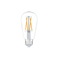6W LED E26 ST58 Dimmable Clear 2700K