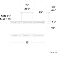 Guild 55" LED Pendant