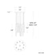 Kindjal 9-Light LED Multi-Light Pendant