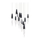Kindjal 13-Light Multi-Light Square Pendant