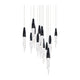 Kindjal 13-Light Multi-Light Square Pendant