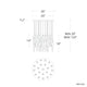 Kindjal 21-Light LED Multi-Light Pendant