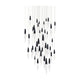 Kindjal 41-Light Multi-Light Square Pendant