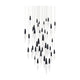 Kindjal 41-Light Multi-Light Square Pendant