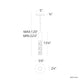 Cru 14" LED Mini Pendant