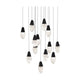 Martini 13-Light Multi-Light Square Pendant
